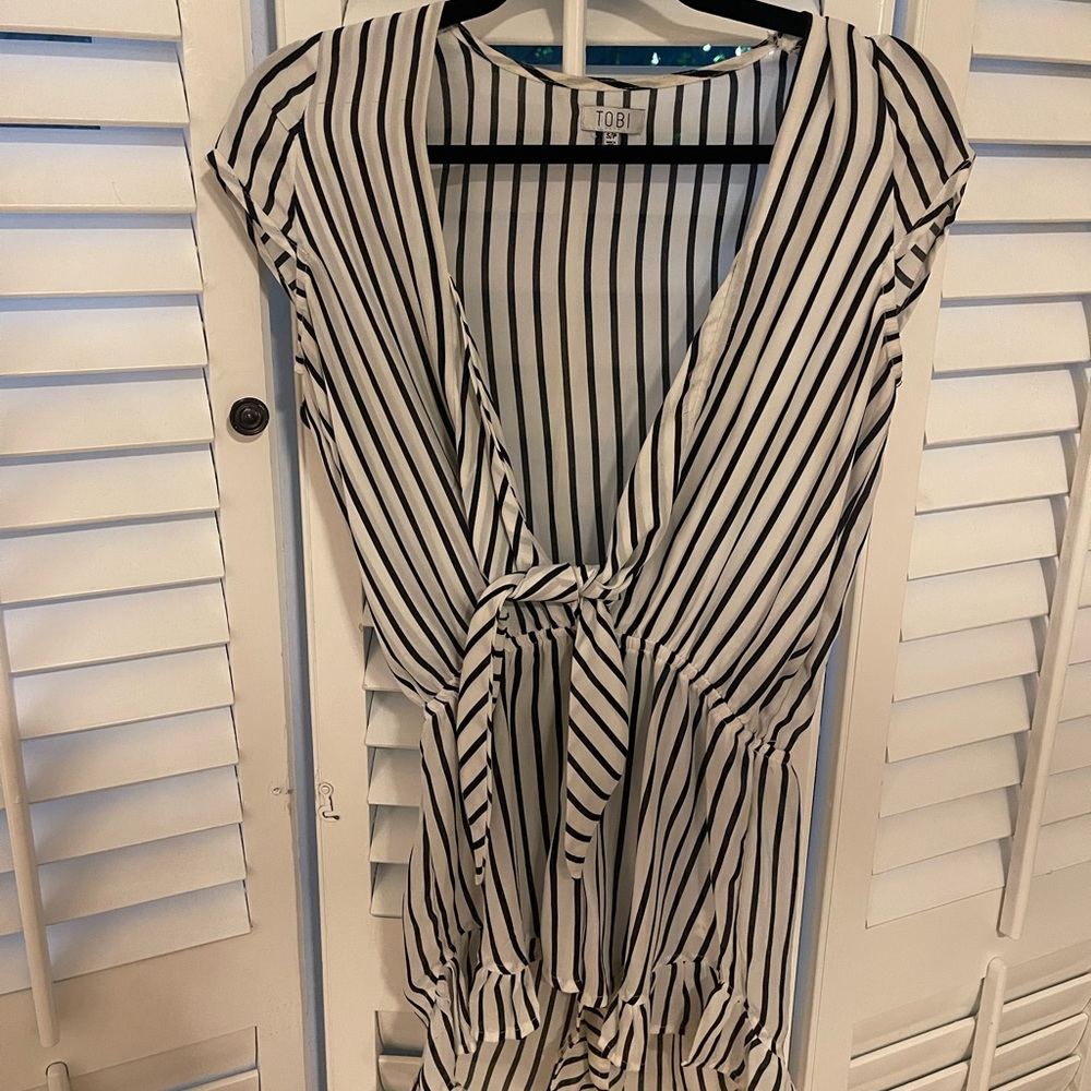 Striped romper